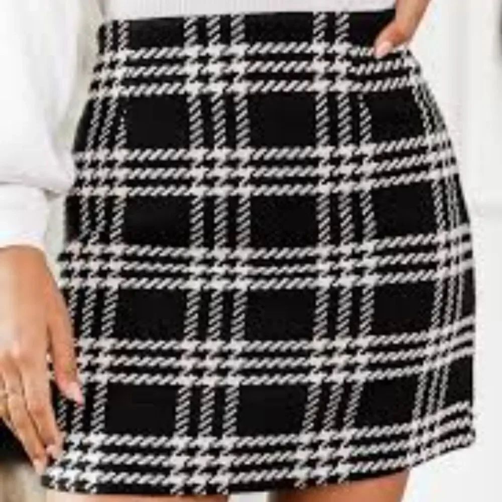 TALBOTS HEATHERED WOOL COTTON BLEND STRAIGHT  WOMEN"S SKIRT